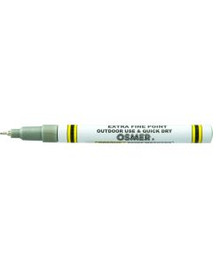 EXTRA FINE TIP OSMER PAINT MARKERS - 0.7mm LINE - DOZEN - SILVER - 2660