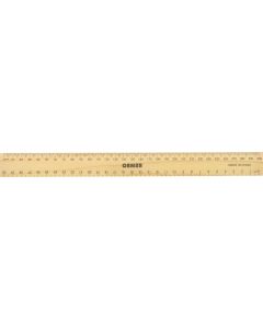 OSMER 300mm LAQUERED WOODEN RULERS - BOX OF 25 - 300L