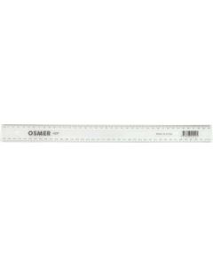 OSMER PREMIUM 40CM/400MM - PLASTIC RULER - CLEAR - PACK OF 24 - 40P