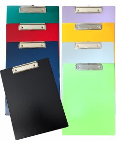 OSMER A4 CLIPBOARD - 32 x 23.2CM - ASSORTED COLOURS - CLIP19