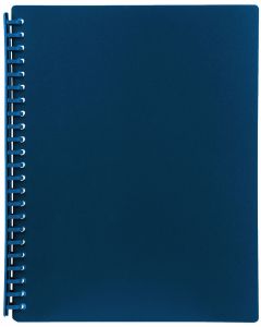 DISPLAY BOOK A4 20 POCKET - REFILLABLE - BLUE - DIS02