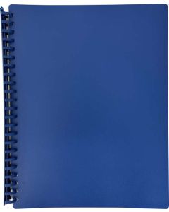 DISPLAY BOOK A4 20 POCKET - REFILLABLE - BLUE - DIS09
