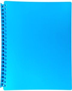 DISPLAY BOOK A4 20 POCKET - REFILLABLE - SKY BLUE - DIS10