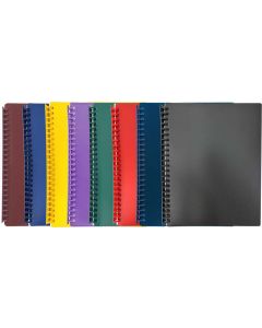 DISPLAY BOOK A4 20 POCKET - REFILLABLE - ASSORTED - DIS19