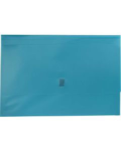 PLASTIC DOCUMENT WALLETS - FOOLSCAP - TEAL GREEN - DWF17