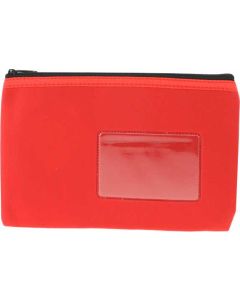 NEOPRENE NAME CARD PENCIL CASE - 1 ZIP - 23 X 15.5CM - RED - N2315R