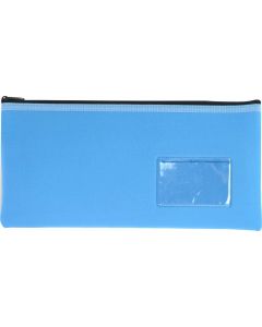NEOPRENE NAME CARD PENCIL CASE - 1 ZIP 34 X 17CM - LIGHT BLUE - N3417LB1