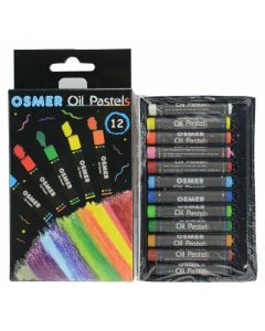 OSMER OIL PASTELS - 8MM - 12 COLOURS - OPS12