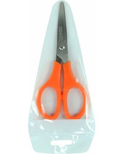 OSMER 130mm SCHOOL SCISSORS - ORANGE HANDLE - PVC POUCH - OS130B
