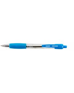 OSMER RETRACTABLE BALLPEN - MEDIUM TIP - BLUE - DOZEN - OS82