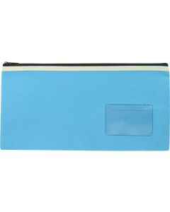 POLYESTER PENCIL CASE - 1 ZIP - 35 X 18 CM - LIGHT BLUE - P3518LB1