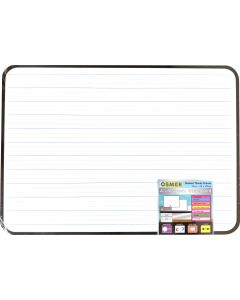 MDF WHITEBOARD - MAGNETIC - A3 - DOUBLE SIDED - PLAIN & DOTTED THIRDS - WITH FRAME - PFA3
