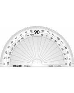 OSMER 180 DEGREE 10CM PROTRACTOR - PR10180