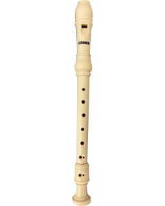 OSMER ABS SOPRANO/BAROQUE RECORDER - IVORY - W/ CLEANING ROD - REC24