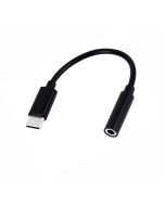 OSMER USB-C TO 3.5mm ADAPTOR - 10cm CABLE - BLACK - AD35C