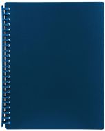 DISPLAY BOOK A4 20 POCKET - REFILLABLE - BLUE - DIS02