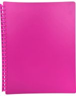 DISPLAY BOOK A4 20 POCKET - REFILLABLE - PINK - DIS12