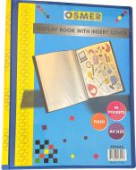 DISPLAY BOOK FIXED 40 POCKET - A4 - WITH INSERT COVER & SPINE - BLACK - FDIS42