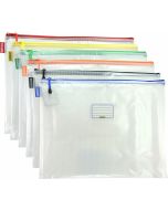 CLEAR MESH CASE - A3 - 46.5 X 35.5CM - ASSORTED COLOURS ZIP - MA3A