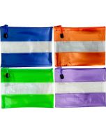 PVC MESH WITH 4 COLOURED BANDS 23CM X 15CM - MCB2315