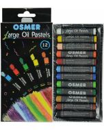 OSMER LARGE OIL PASTELS - 11MM - 12 COLOURS - OPL12