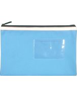 POLYESTER PENCIL CASE - 1 ZIP - 23 X 15.5 CM - LIGHT BLUE - P2315LB