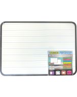 MDF WHITEBOARD - MAGNETIC - A4 - DOUBLE SIDED - PLAIN & DOTTED THIRDS - WITH FRAME - PRINT3FRAME