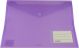 DOCUMENT WALLET - A4 - BUTTON CLOSURE - NAME POCKET - TINTED PURPLE - A4W55N