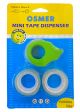 OSMER HANDHELD MINI TAPE DISPENSER - TWO EXTRA TAPES - 18mm X 12M - MT03