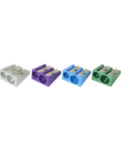 2 HOLE ALUMINIUM SHARPENER - BOX OF 12 - PS1006