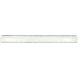 OSMER 30CM FINGER GRIP PLASTIC RULER - 300FG